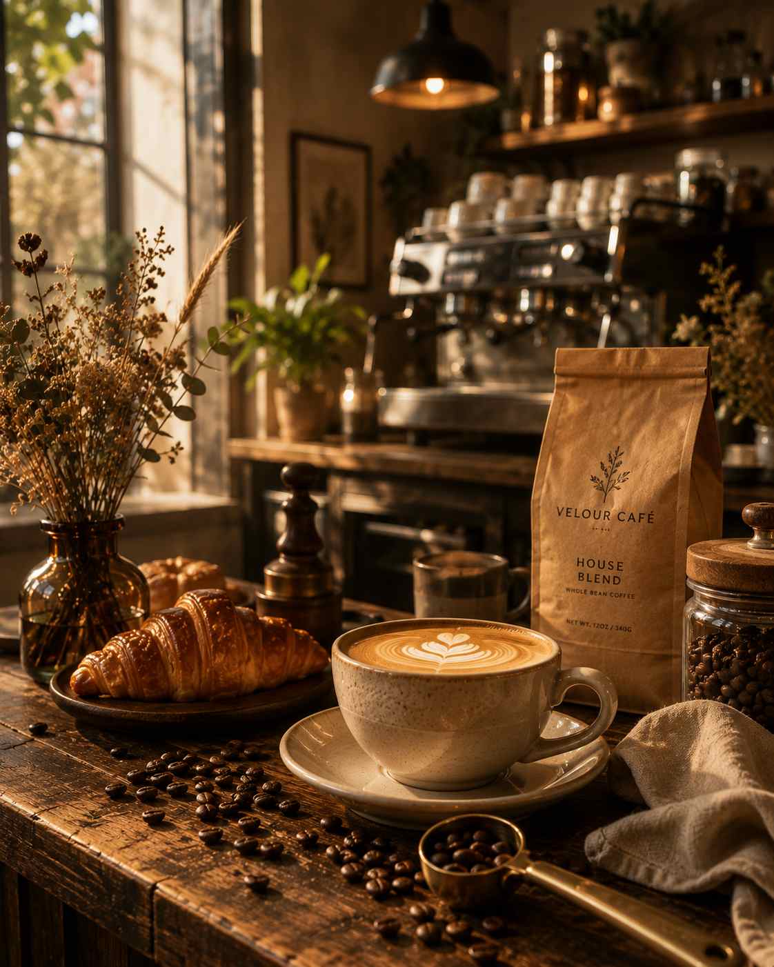 Inside Velour Café — boutique coffee culture in Saint Lucia