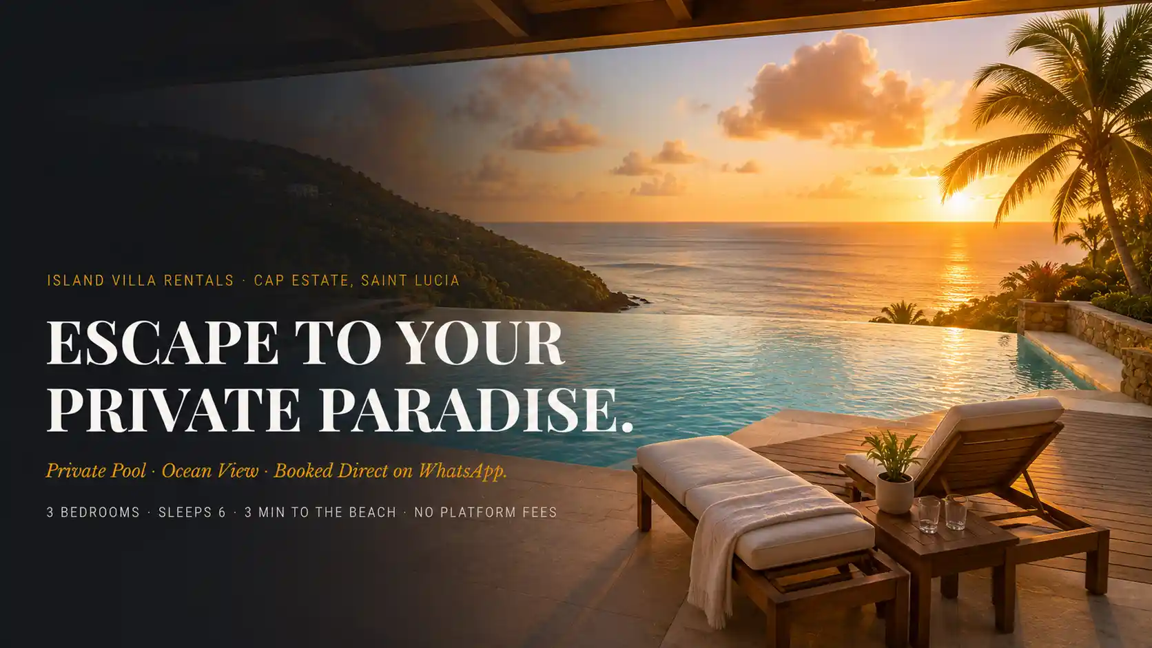 Island Villa Rentals — sample villa rental conversion system preview
