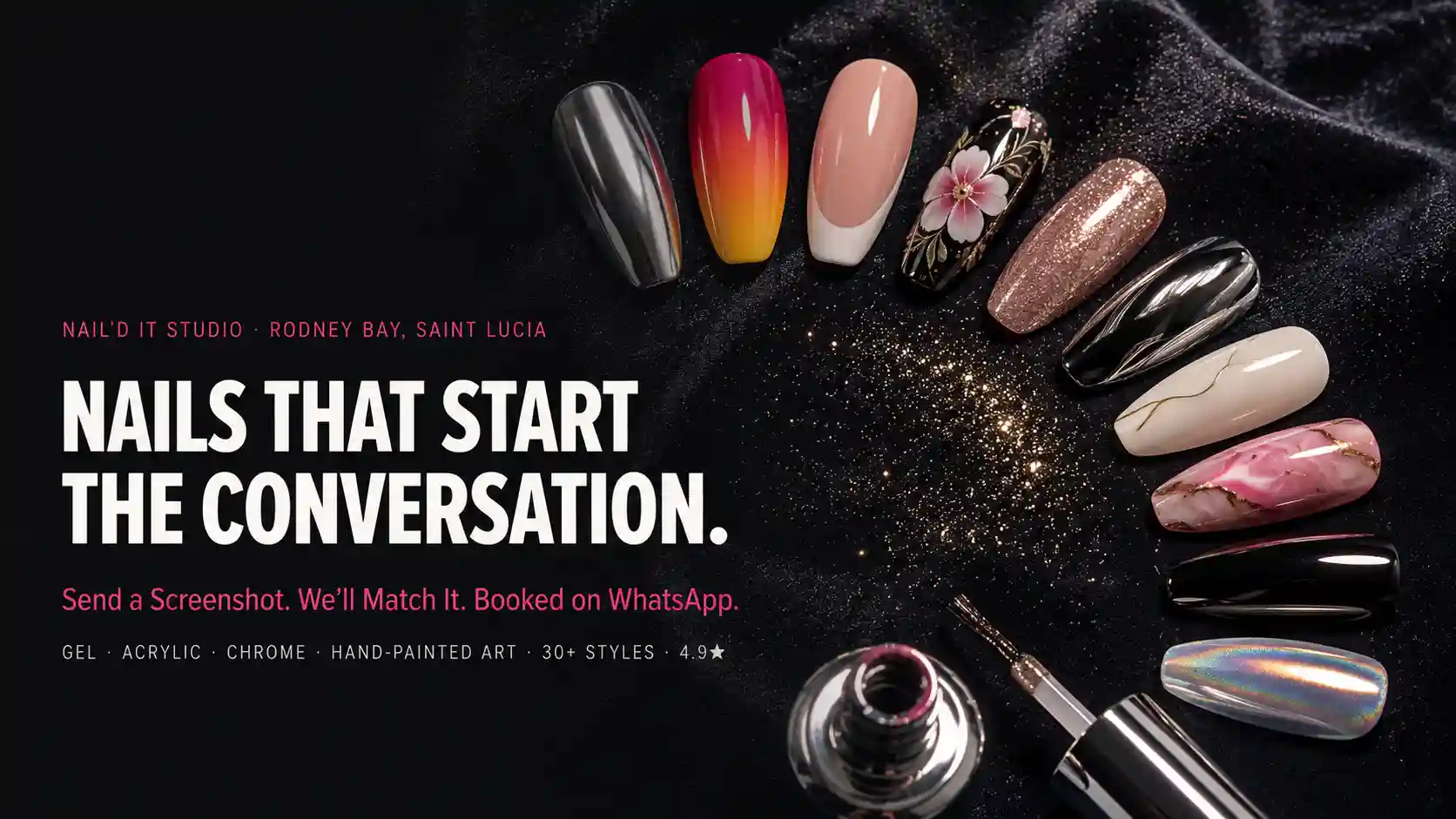 Nail'd It Studio — sample nail studio conversion system preview