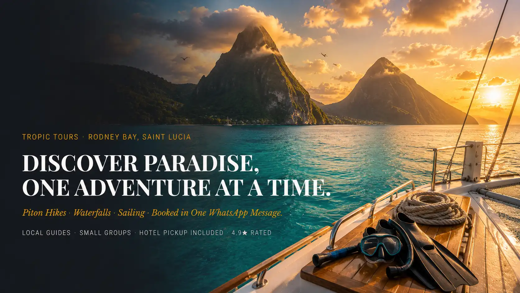 Tropic Tours — sample tour operator conversion system preview
