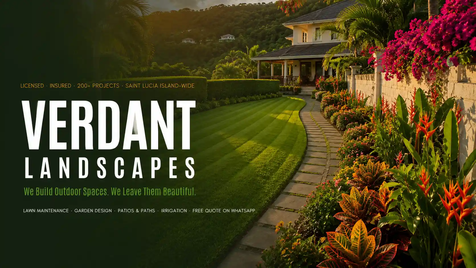 Verdant Landscapes — landscaping conversion system